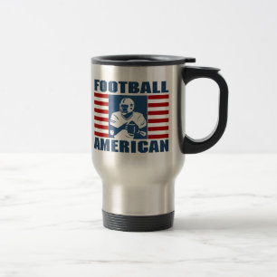 Football American travel mug