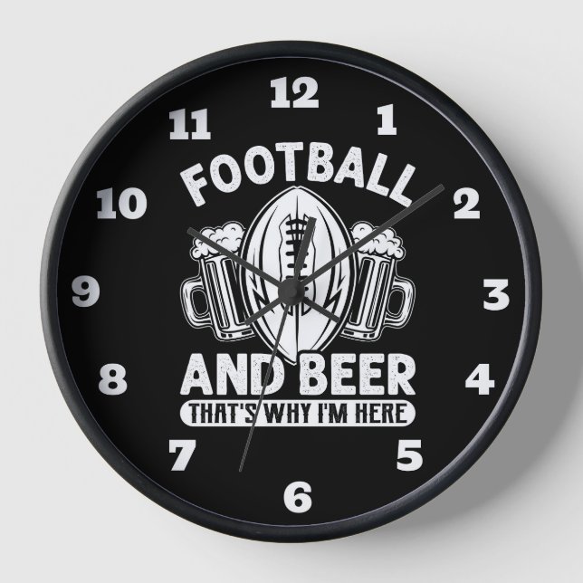 Football And Beer Clock (Front)