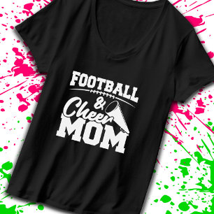 Football and Cheer Mum - High School Sports T-Shirt