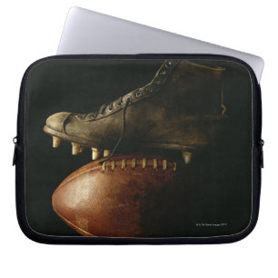 Football and Cleat Laptop Sleeve