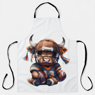 Football And Highland Cows Apron