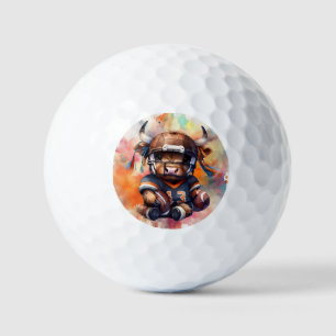 Football And Highland Cows Golf Balls