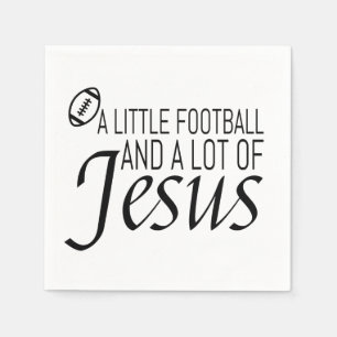 Football and Jesus Napkin