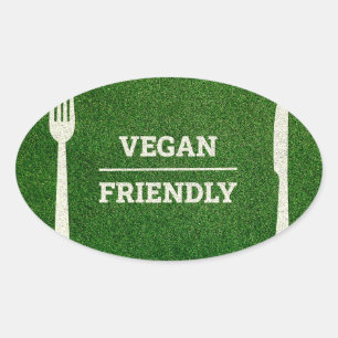 Football and rugby style vegan friendly Sticker