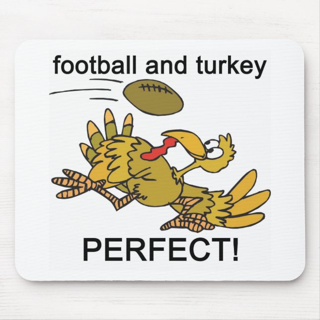 Football and Turkey PERFECT! Mouse Mat (Front)