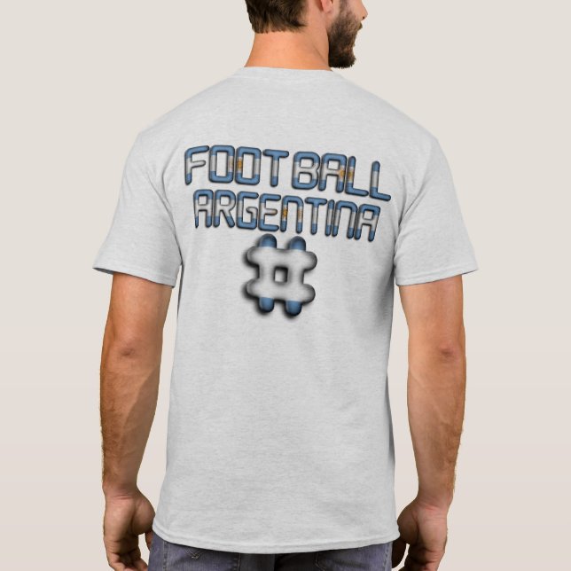 Football Argentina Men's Basic T-Shirt (Back)
