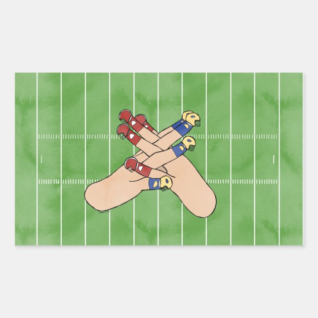 Football ASL Art Sticker (Front)