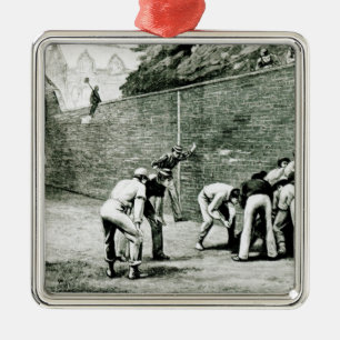 Football at the Wall at Eton Metal Tree Decoration