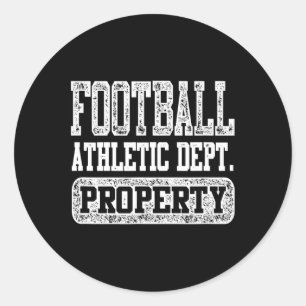 Football Athletic Dept. Classic Round Sticker