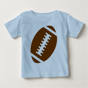 FOOTBALL BABY Light Blue Front Football Graphic T-Shirt