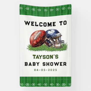 Football Baby Shower A Little All Star Is On His Banner