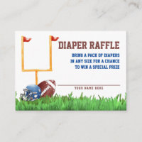 Football Baby Shower Diaper Raffle