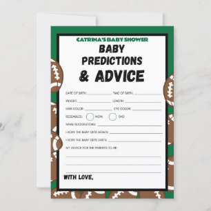 Football Baby Shower Game, Soccer - Editable Name, Invitation