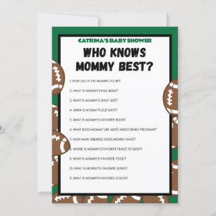 Football Baby Shower Game, Soccer - Editable Name, Invitation