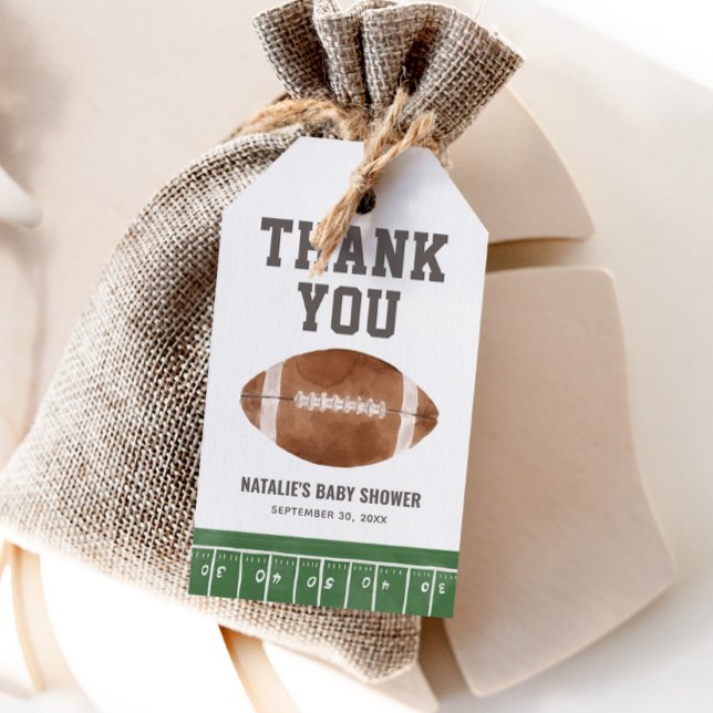 Football Baby Shower Gift Tags (Creator Uploaded)