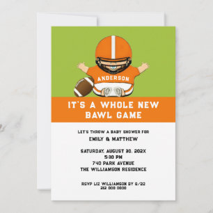 Football Baby Shower Invitation