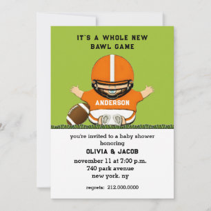 Football Baby Shower Invitation