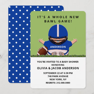 Football Baby Shower Invitation