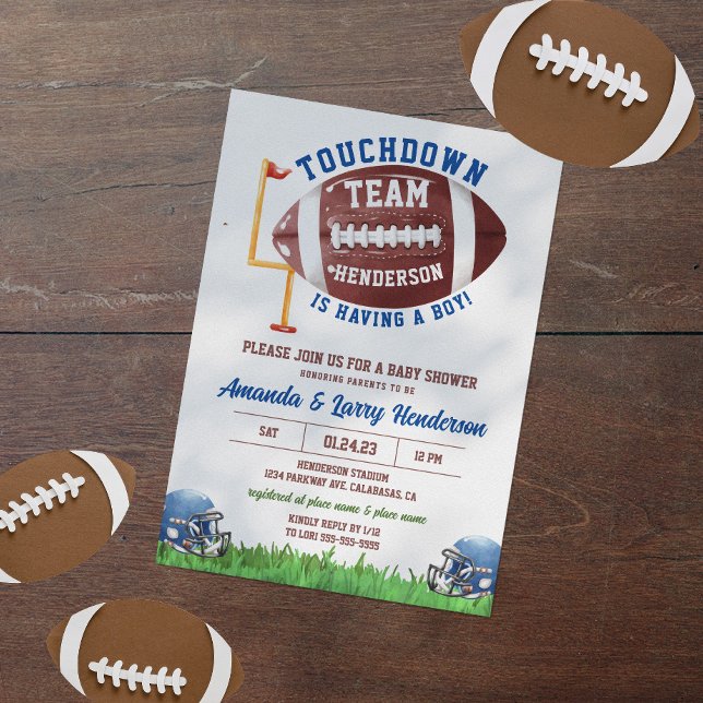 Football Baby Shower Invitation (Creator Uploaded)