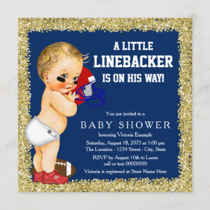 Football Baby Shower Invitation