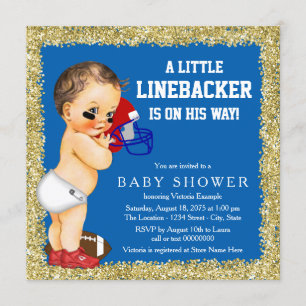 Football Baby Shower Invitations