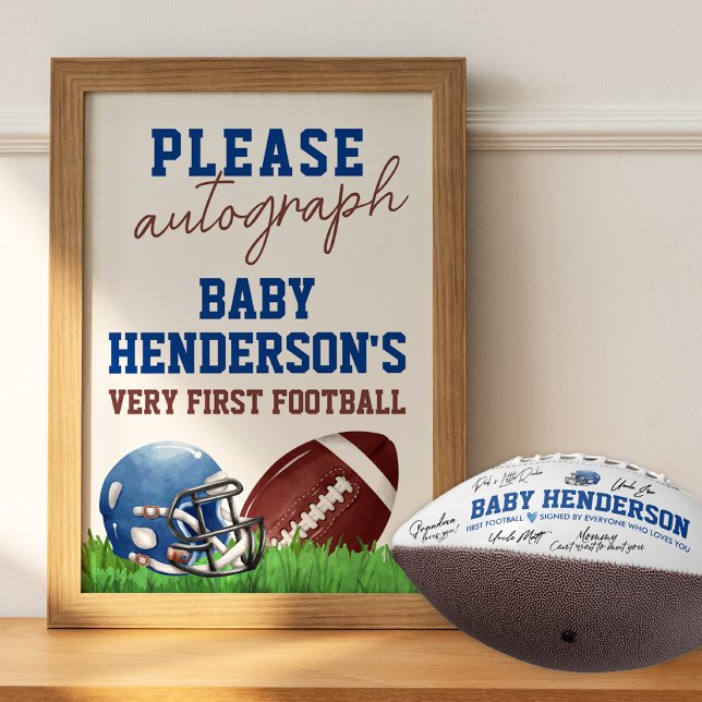 Football Baby Shower Please Autograph The Football Photo Print (Creator Uploaded)