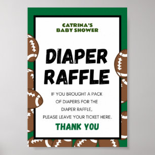 Football Baby Shower Sign