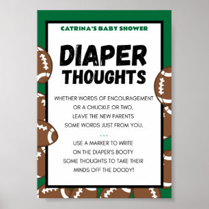Football Baby Shower Sign