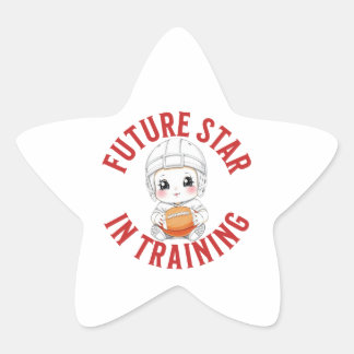 Football Baby Star Sticker