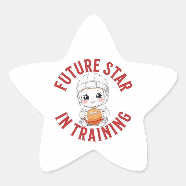 Football Baby Star Sticker (Front)