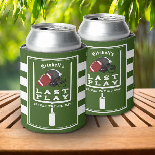 Football Bachelor Party Last Play Before Big Day Can Cooler