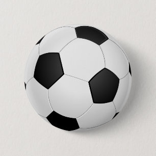 Football ball 6 cm round badge