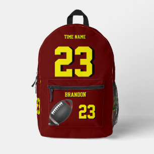 Football ball backpack high school Rby