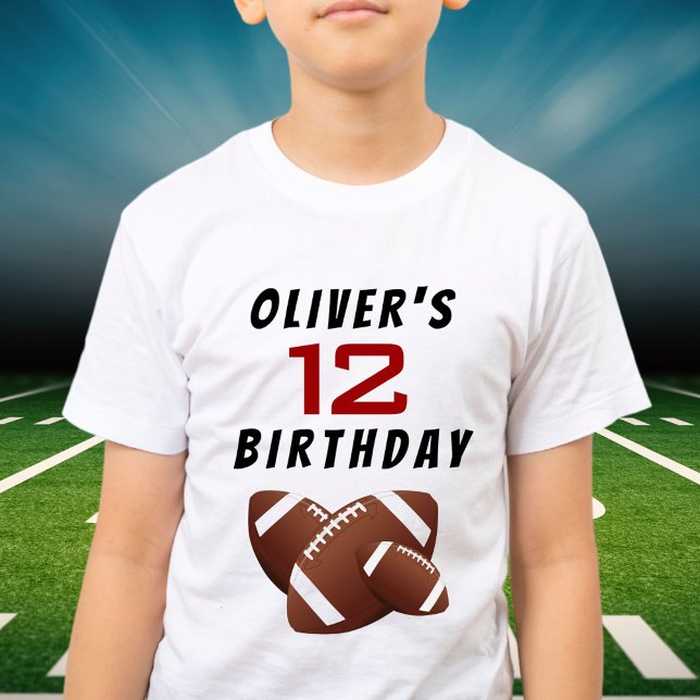 Football Ball Birthday Party Guest of Honour T-Shirt (Creator Uploaded)