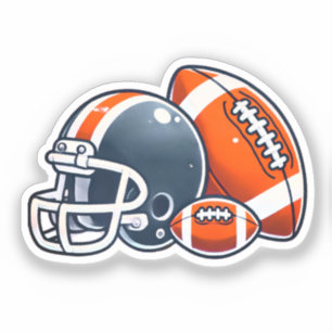 Football Ball Helmet Cartoon Image