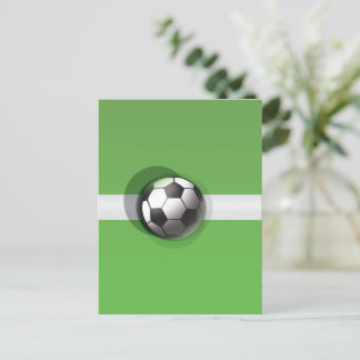Football Ball Invitation Postcard