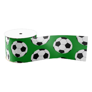 Football Ball Trendy Soccer fashion /Sports fans Grosgrain Ribbon