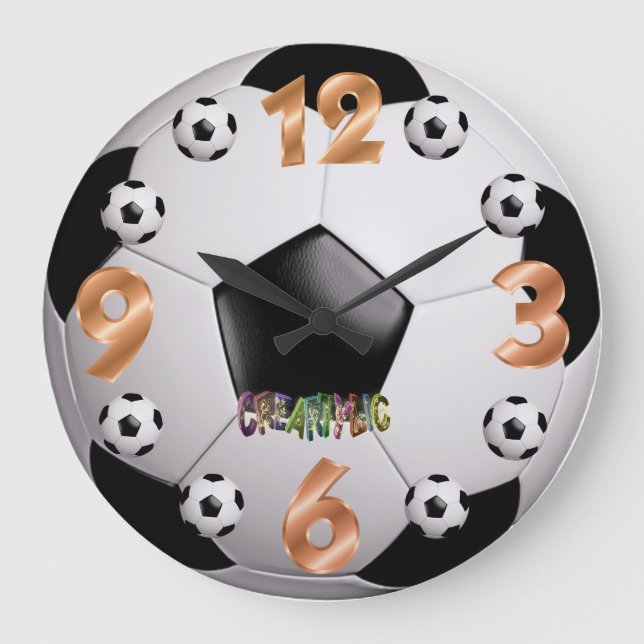 Football ball Wall Clock (Front)
