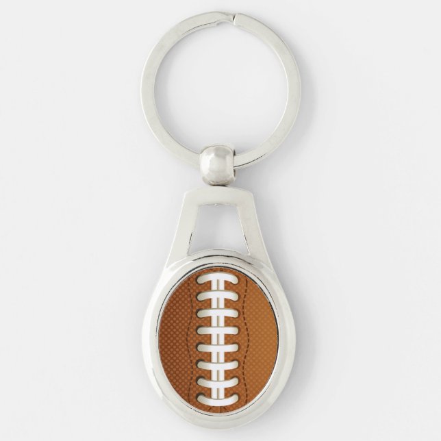 Football Balls Sports Key Ring (Front)