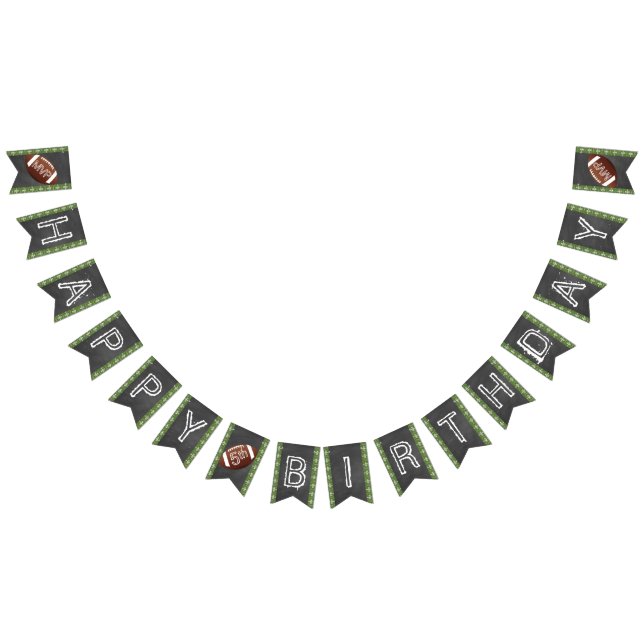 Football Banner with Any Age - MVP Happy Birthday (All)