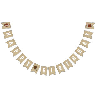 Football Banner with Personal Message