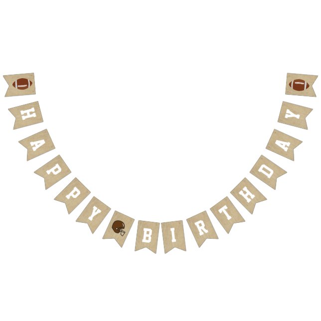 Football Banner with Personal Message (All)