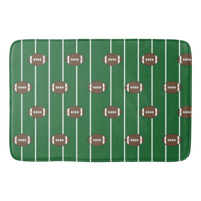 Football Bathroom Mat Rug (Front)