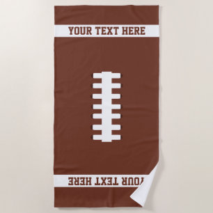 Football Beach Towel