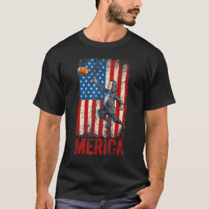 Football Benjamin Franklin 4th Of July American Us T-Shirt