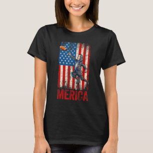 Football Benjamin Franklin 4th Of July American Us T-Shirt