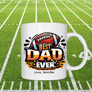 Football Best Dad Father's Day Personalised    Coffee Mug
