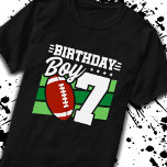Football Birthday 7 Year Old Boy 7th Birthday<br><div class="desc">This football birthday party design is perfect for a 7 year old boy's football theme birthday party to celebrate their 7th birthday! Great for kids that love to play football, watch football or want to become future football star players! Features a football on a football field graphic w/ number 7...</div>