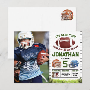 Football Birthday boy  Postcard