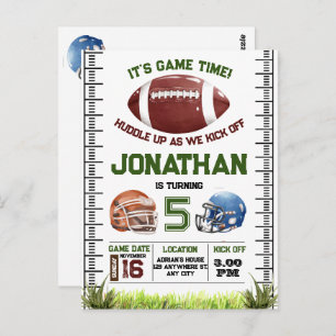 Football Birthday boy  Postcard